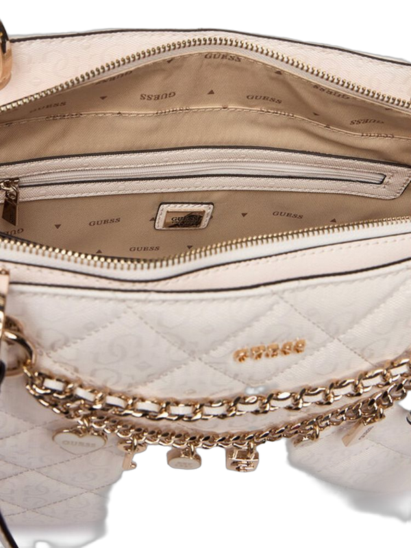 Guess 100% Polyurethane tote bag in white