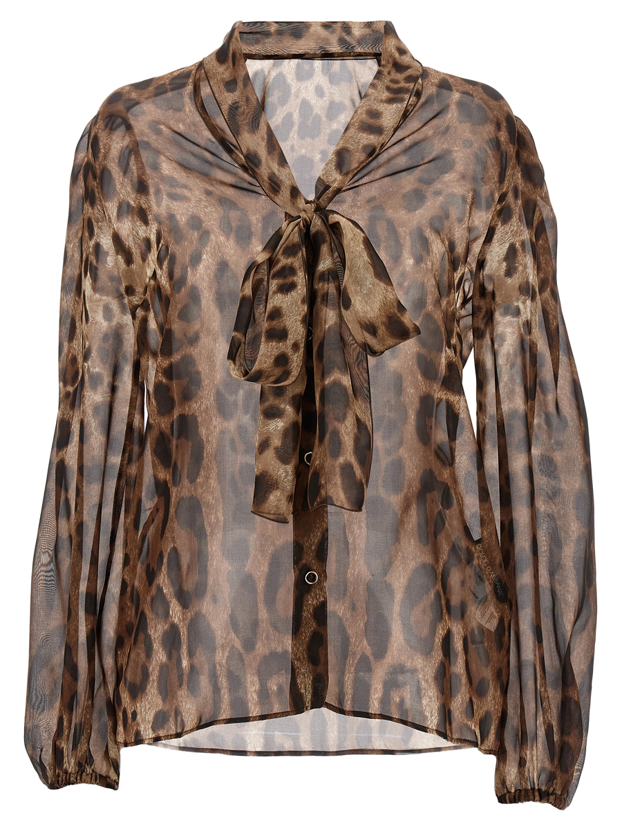 Dolce & Gabbana 100% Silk blouse in brown
