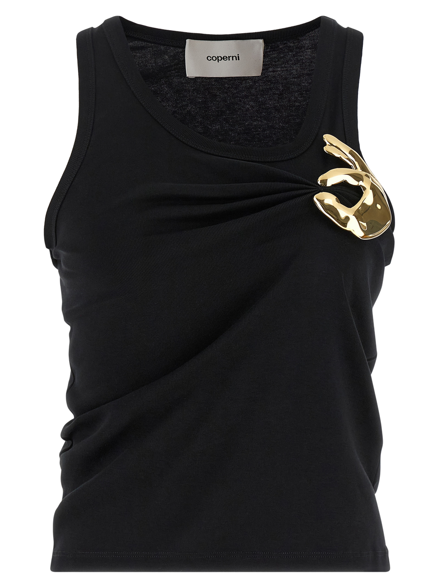 Black Cotton Tank Tops