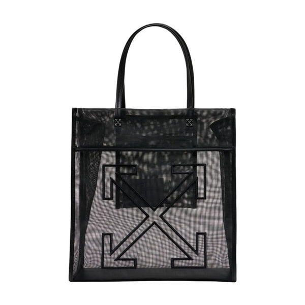 Off-White plastic tote bag in black