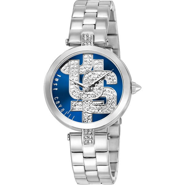 Just Cavalli Stainless steel case watch in blue