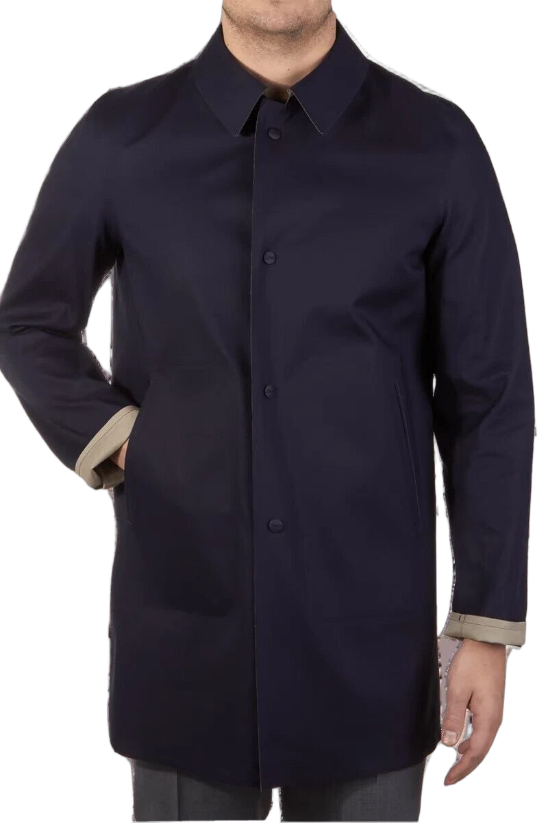 Herno 100% Cotton coat in navy
