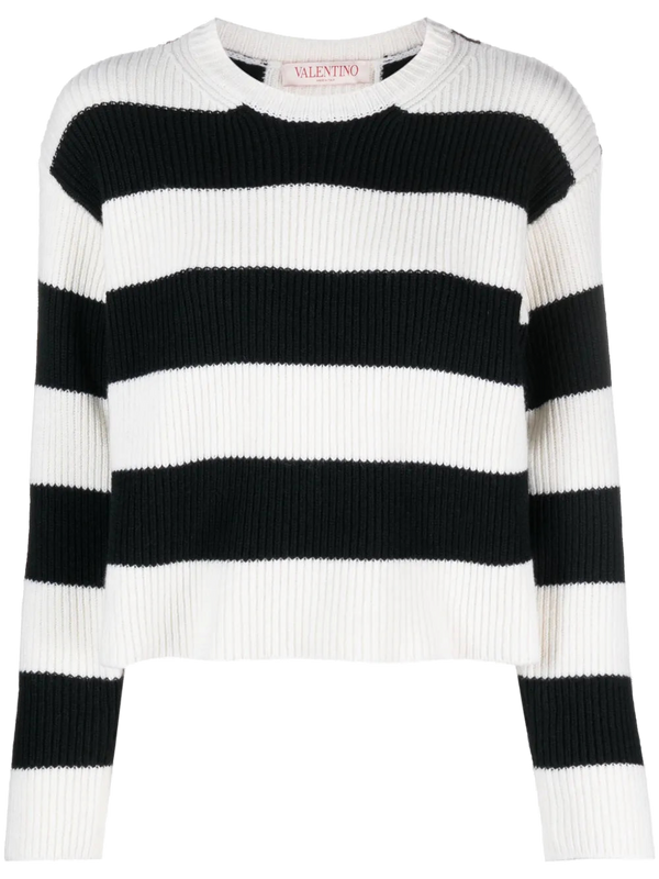 Valentino Virgin wool sweater in black
