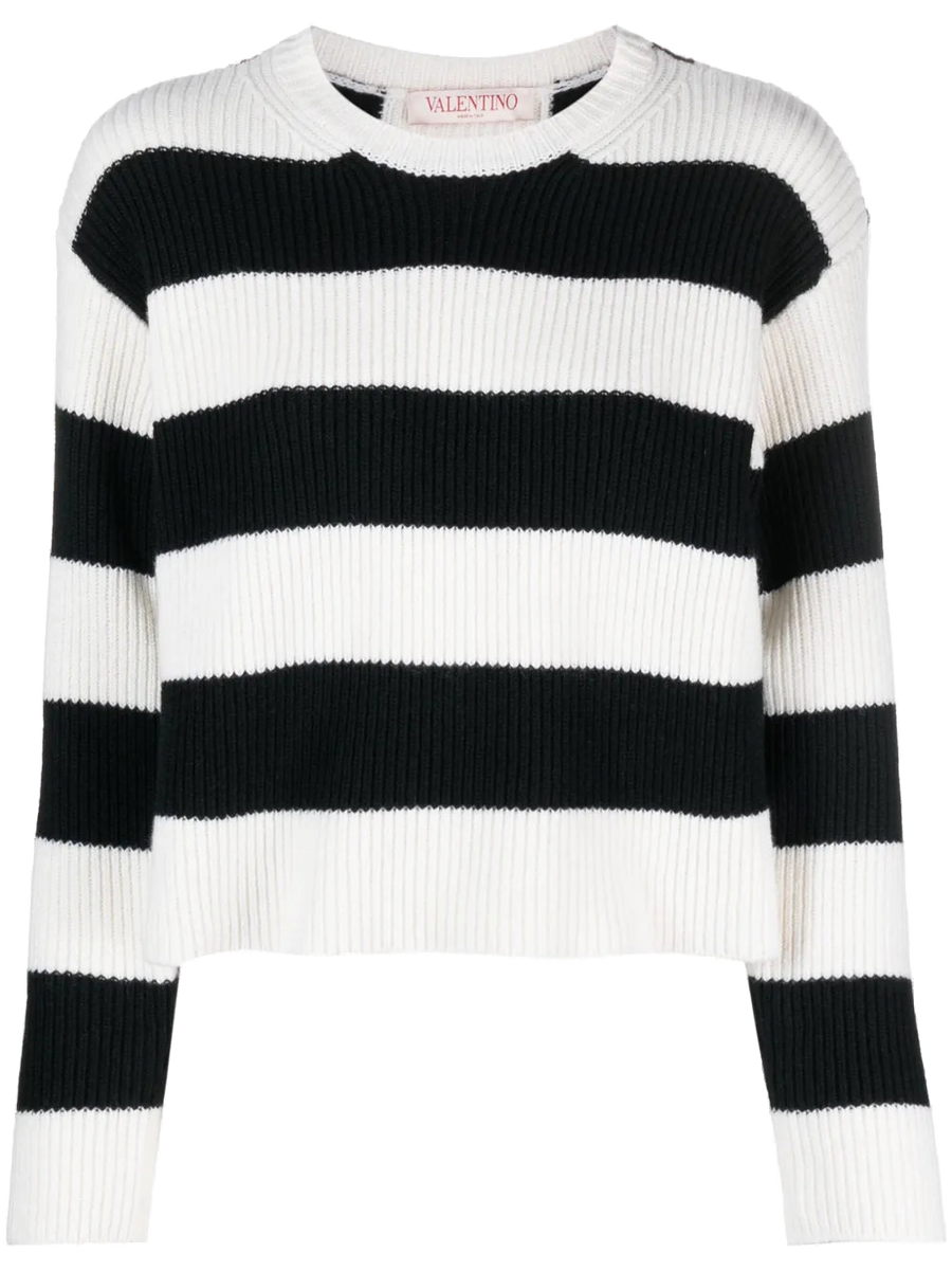 Valentino Virgin wool sweater in black