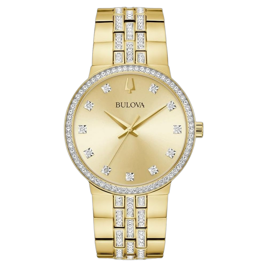 Bulova Stainless steel case watch in gold