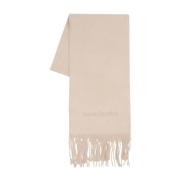Acne Studios Wool scarf in beige