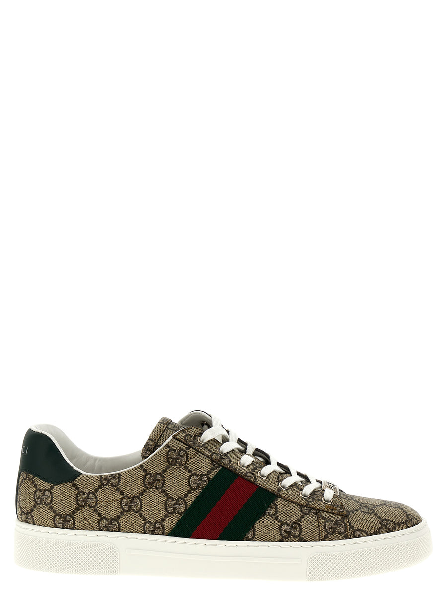 Gucci 60% polyurethane sneaker in beige