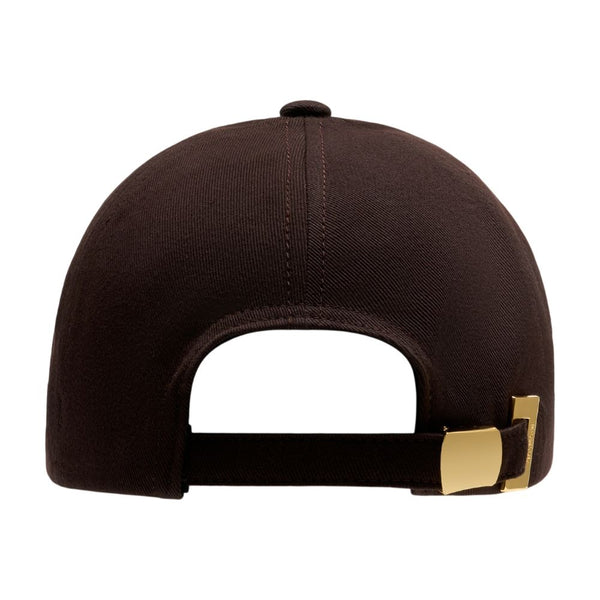 Balmain GH0XA575CB24-WHT Cotton baseball cap in brown
