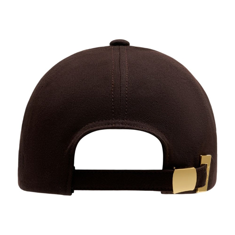 Balmain GH0XA575CB24-WHT Cotton baseball cap in brown