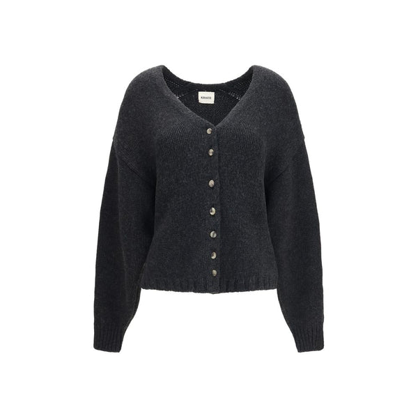 Khaite 100% Cashmere cardigan in gray