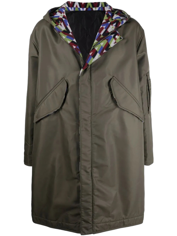 Valentino parka coat in green