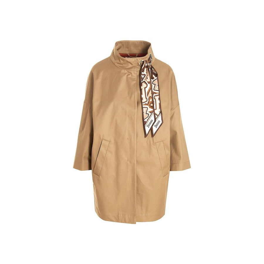 Herno 100% Cotton coat in beige