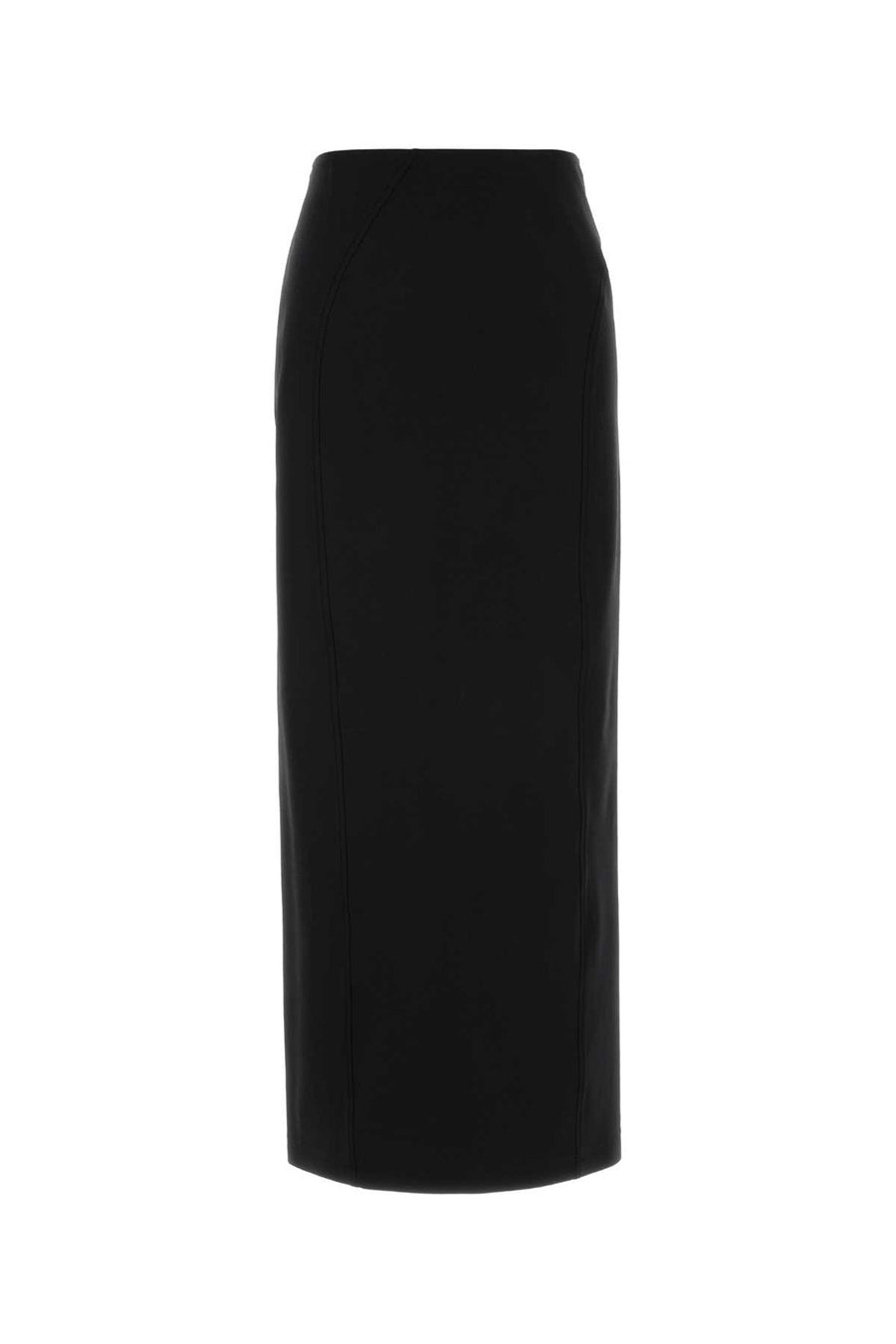 Jil Sander 94% Virgin wool skirt in black