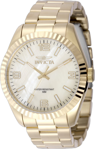 Invicta Stainless steel case watch in gold
