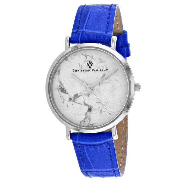 Christian Van Sant Stainless steel case watch in white
