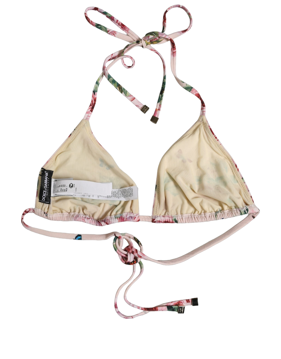 Dolce & Gabbana 75% Nylon bikini top in pink