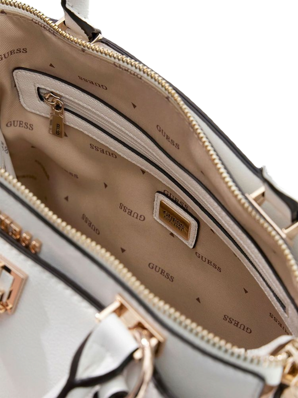 Guess 100% Polyurethane shoulder bag in white