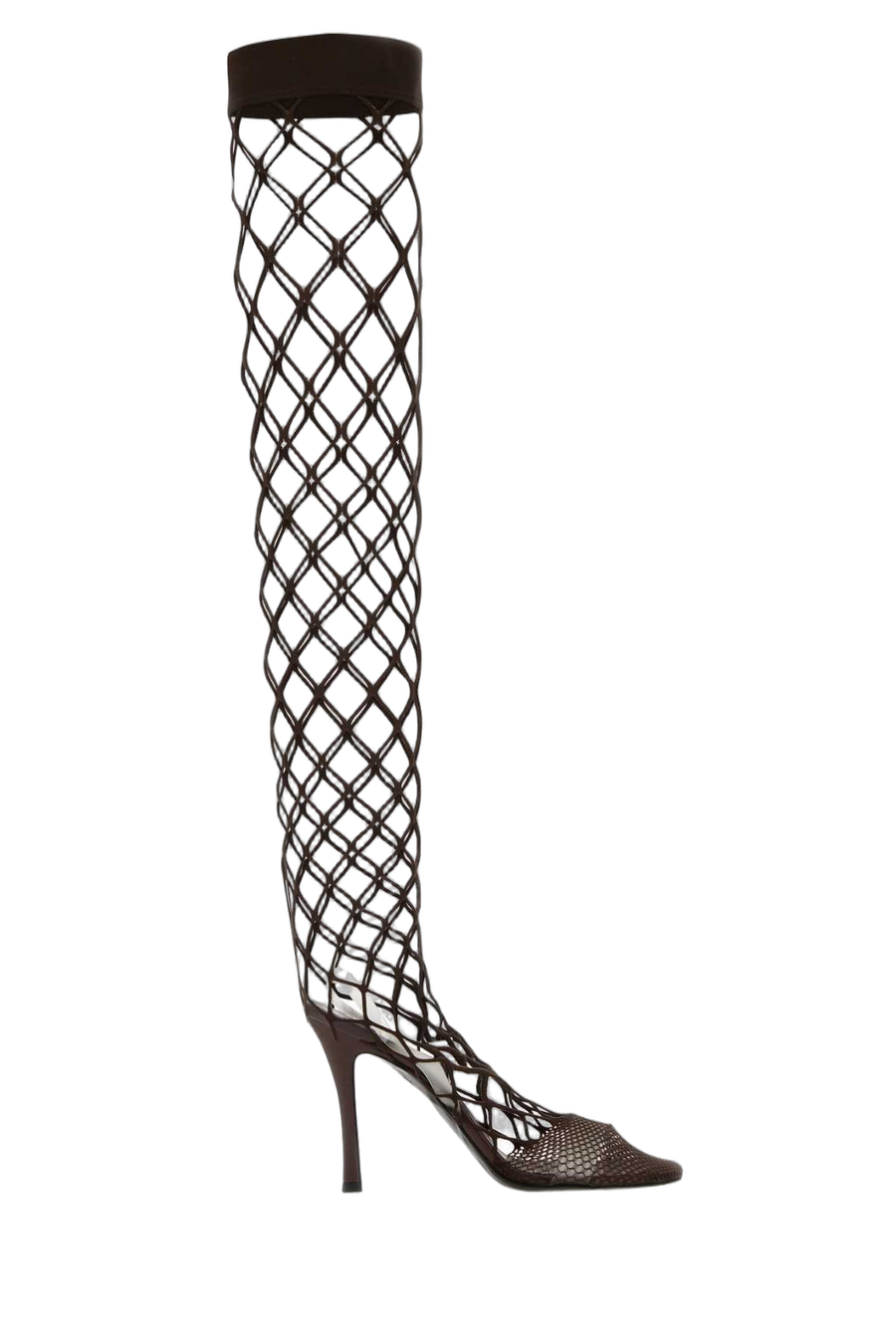 Stella McCartney Exterior: 81% Nylon 19% Elastane; Interior: 100% Fabric; Sole: 100% Fabric boot in brown