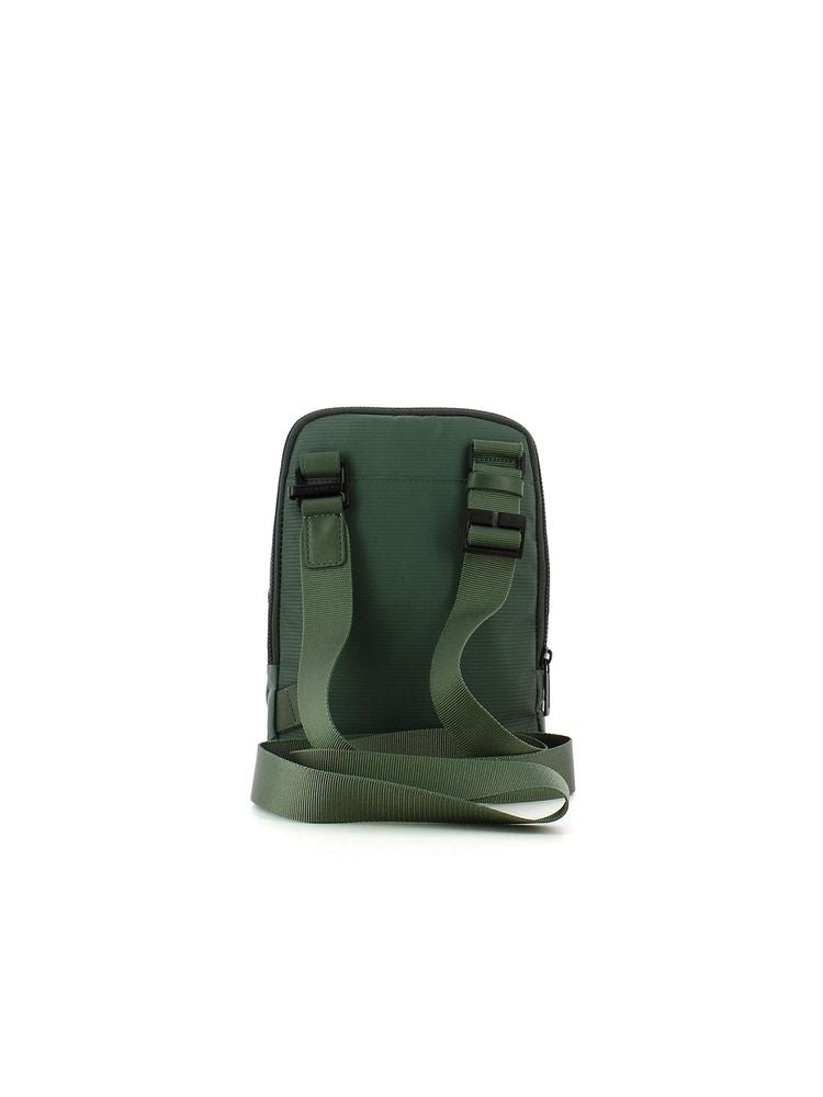 Piquadro 100% Recycled Polyester crossbody bag in green