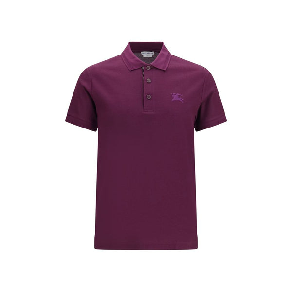 Burberry 100% Cotton polo shirt in purple