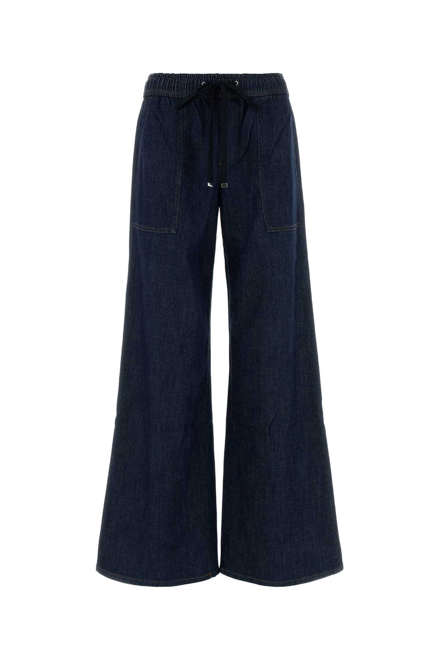 Blue Stretch Denim Utility Jeans Blu