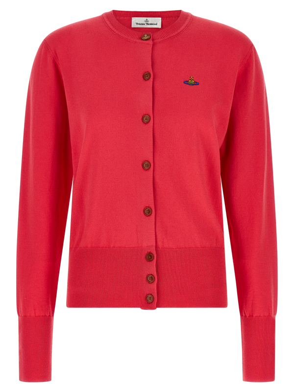 Vivienne Westwood 85% Cotton cardigan in red