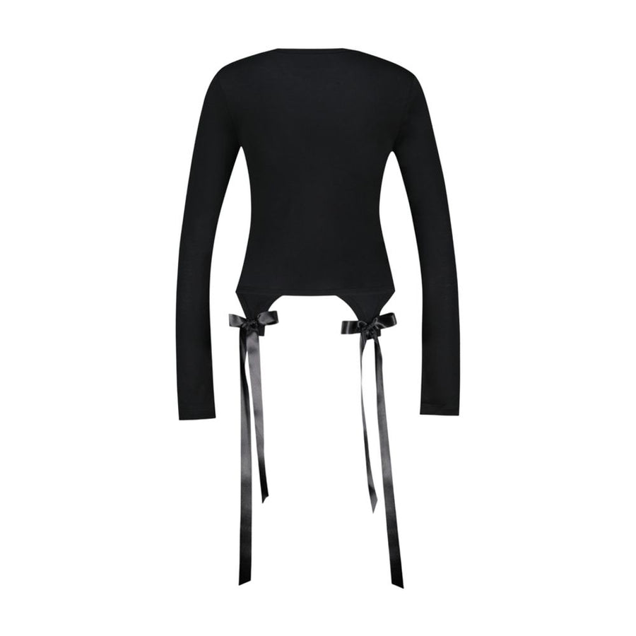 Simone Rocha synthetic t-shirt in black