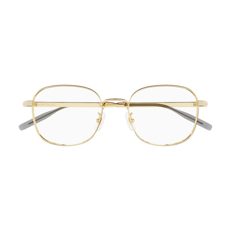 Montblanc MB0238OK001 Metal frame with clear demo lenses eyeglasses in gold