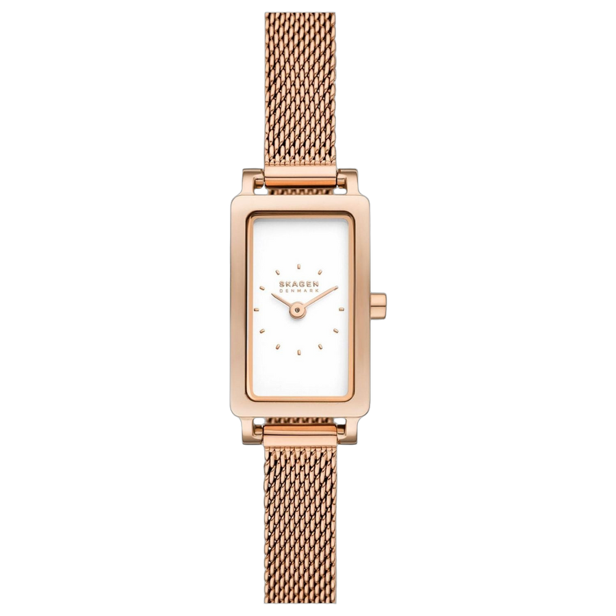 Skagen Stainless steel case watch in rose gold