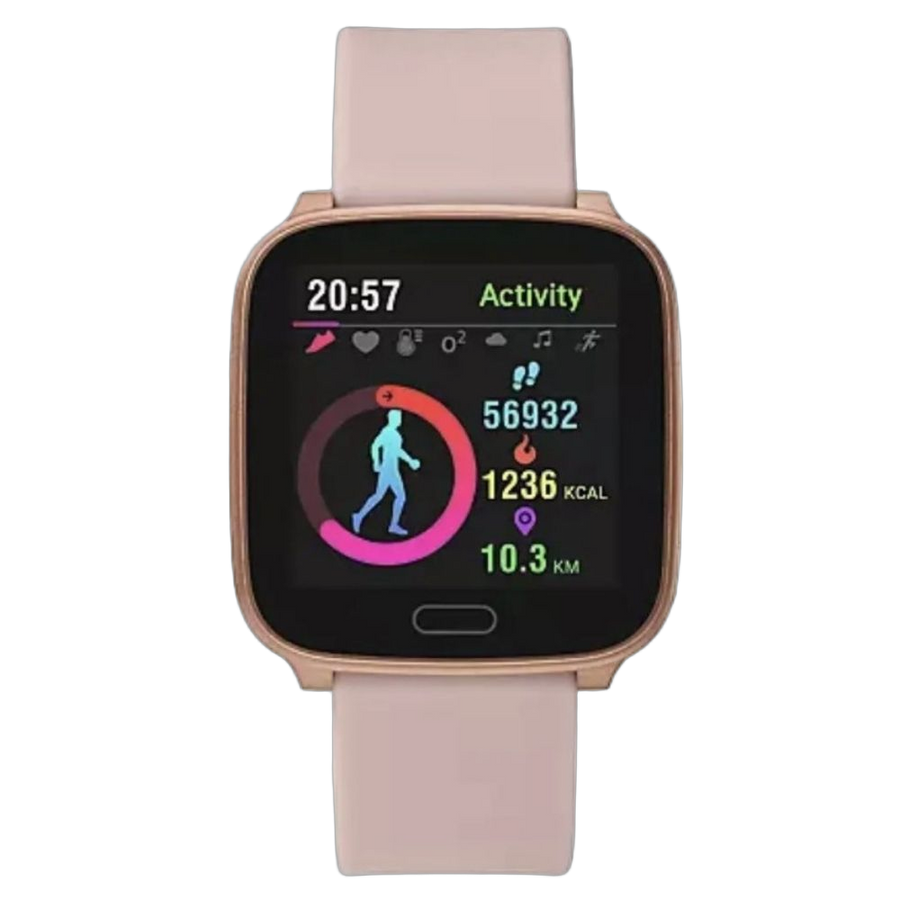 Timex Aluminum case smart watch in rose gold