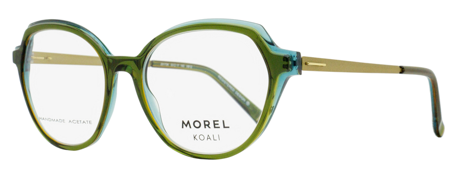 Morel Koali Malba 2 Eyeglasses 20173k Vb12 Green-Gold 53mm Green/gold Plastic (acetate)/metal