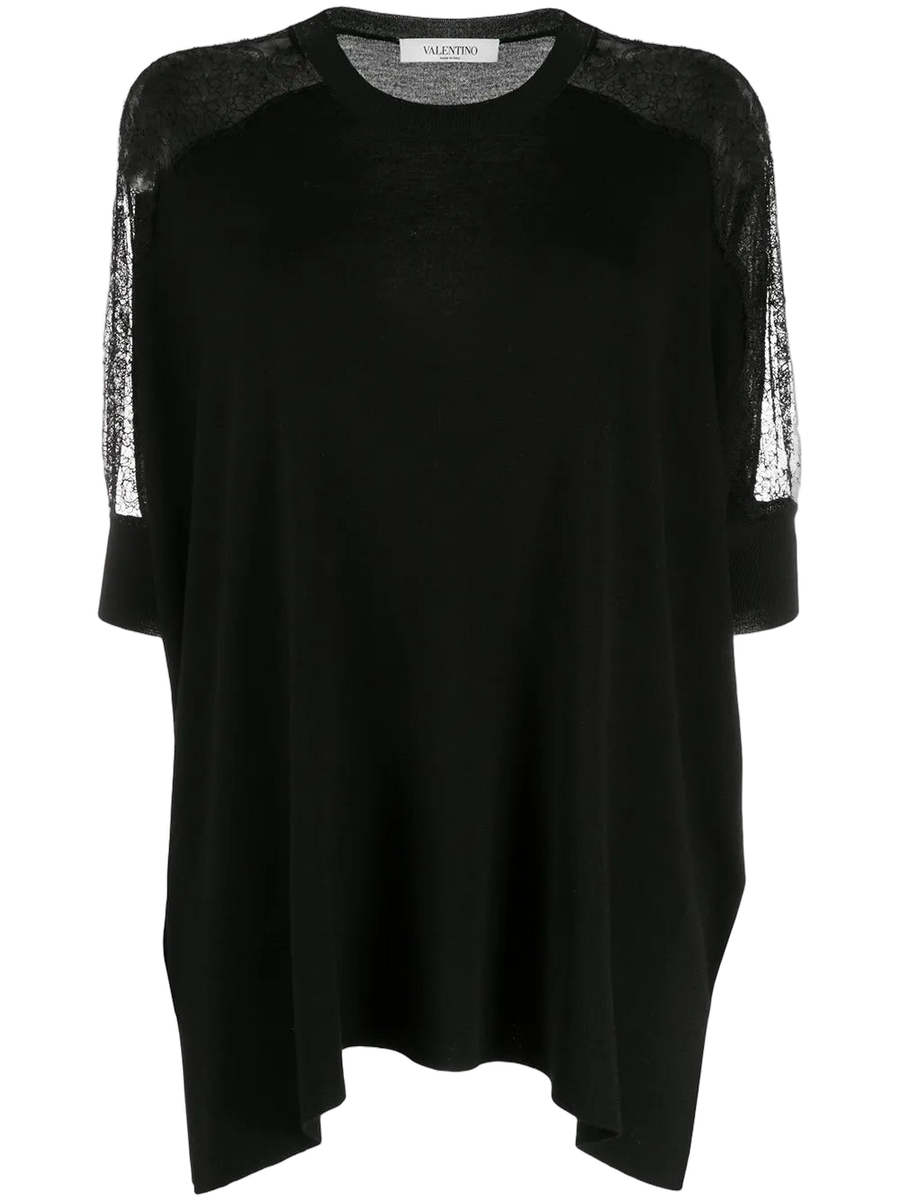 Valentino Virgin wool blouse in black