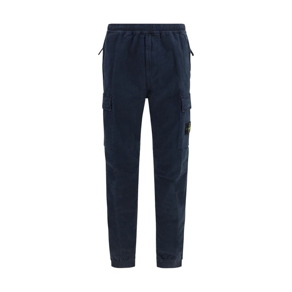 Stone Island 97% Cotton cargo pants in navy