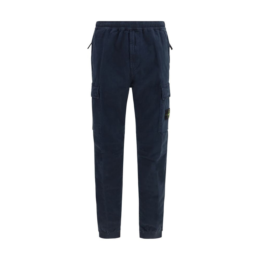Stone Island 97% Cotton cargo pants in navy