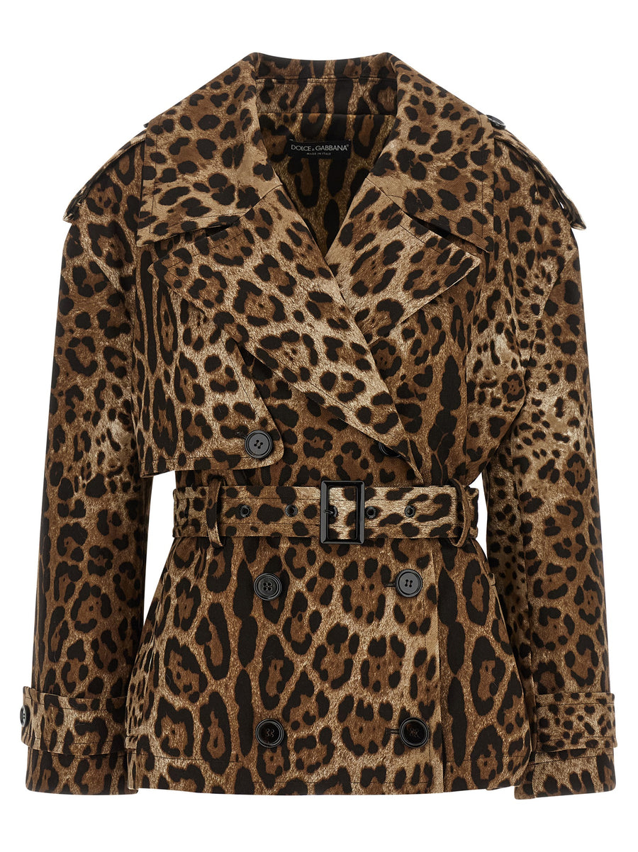 Dolce & Gabbana 98% Cotton coat in brown