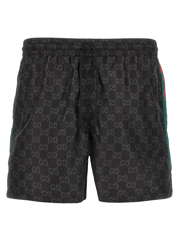 Gucci 100% polyamide shorts in black