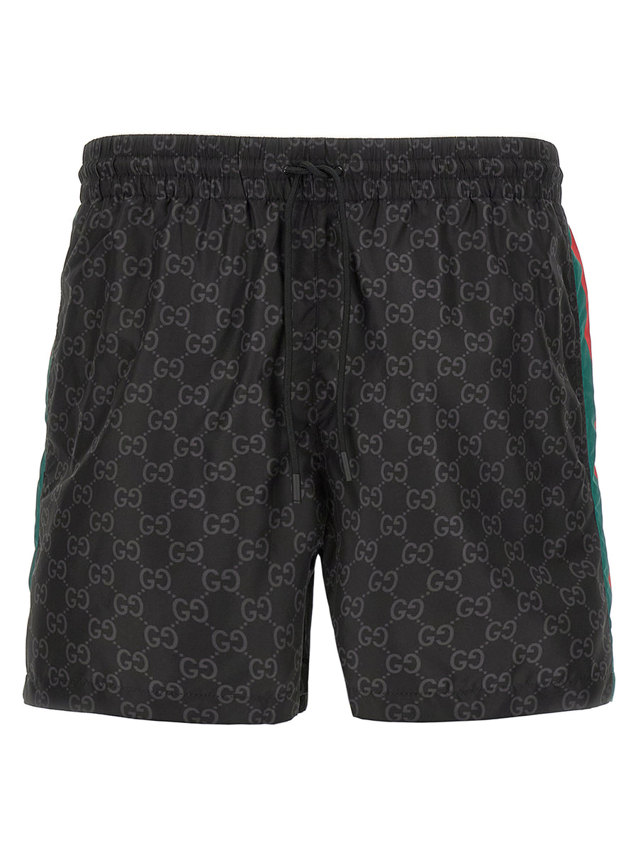 Gucci 100% polyamide shorts in black