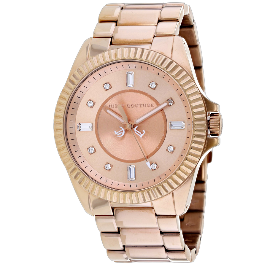 Juicy Couture Stainless steel watch in rose gold