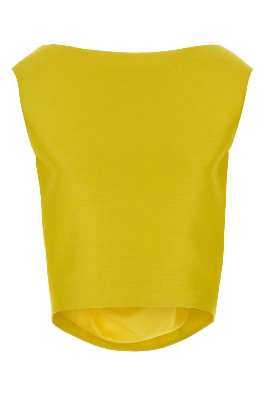 Balenciaga Exterior: 80% Wool tank top in yellow