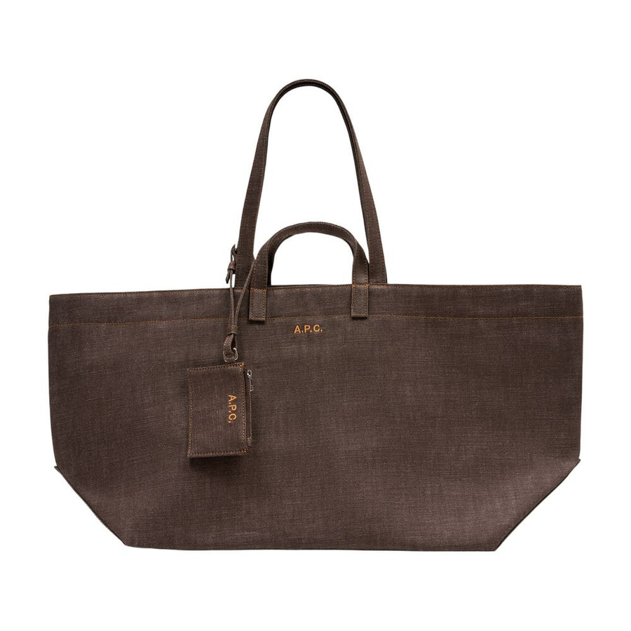 A.P.C. Cotton tote bag in brown