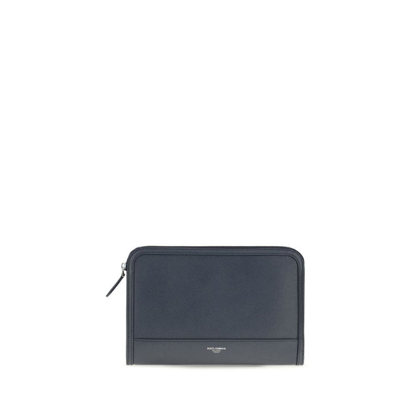 Dolce & Gabbana 100% Calf Leather Bos Taurus wallet in blue