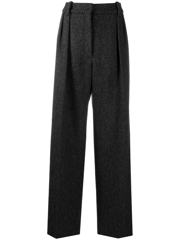 Valentino wool blend trousers in gray