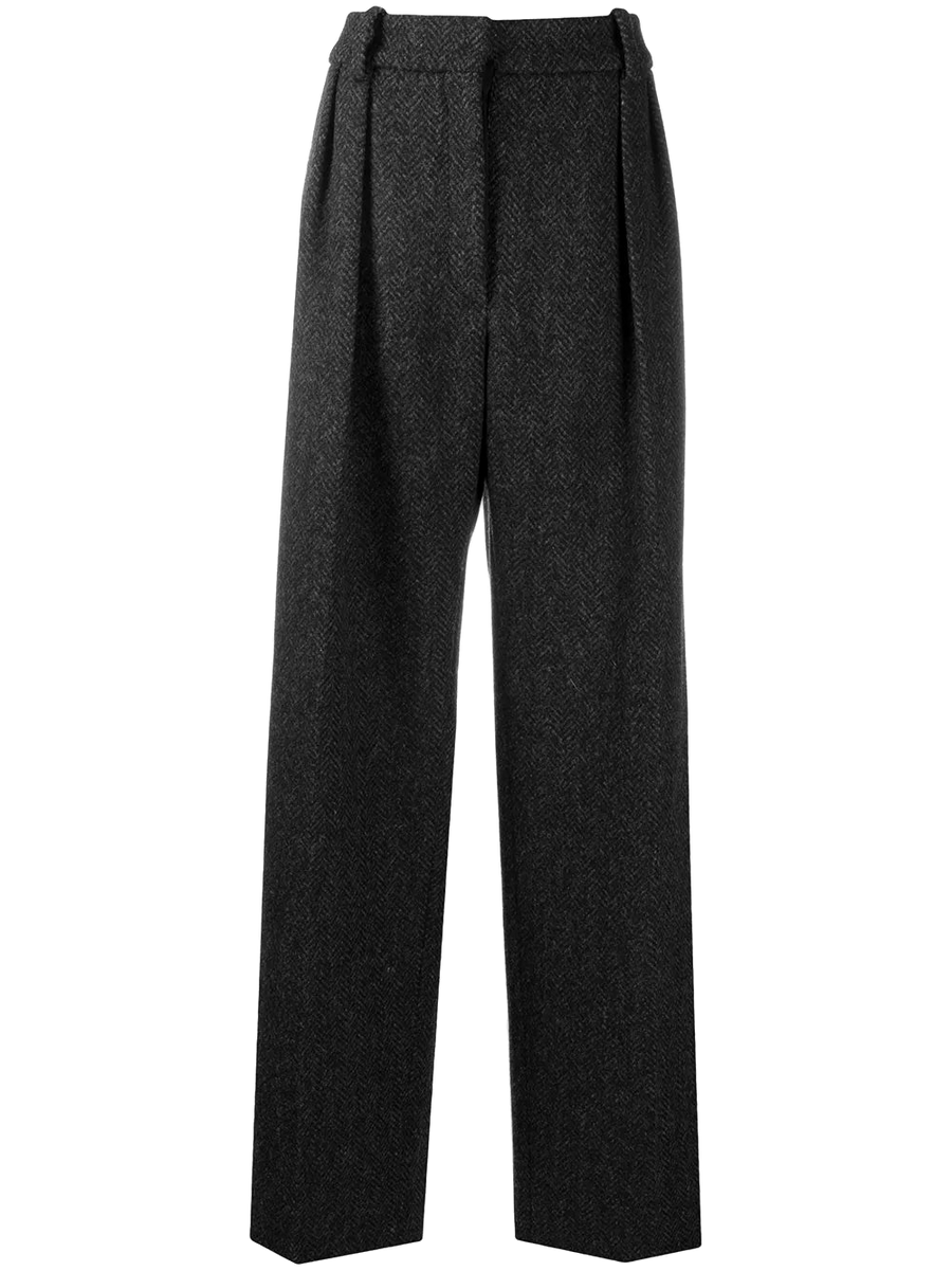 Valentino wool blend trousers in gray