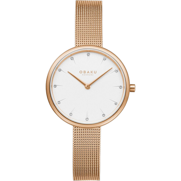 Obaku watch in rose gold