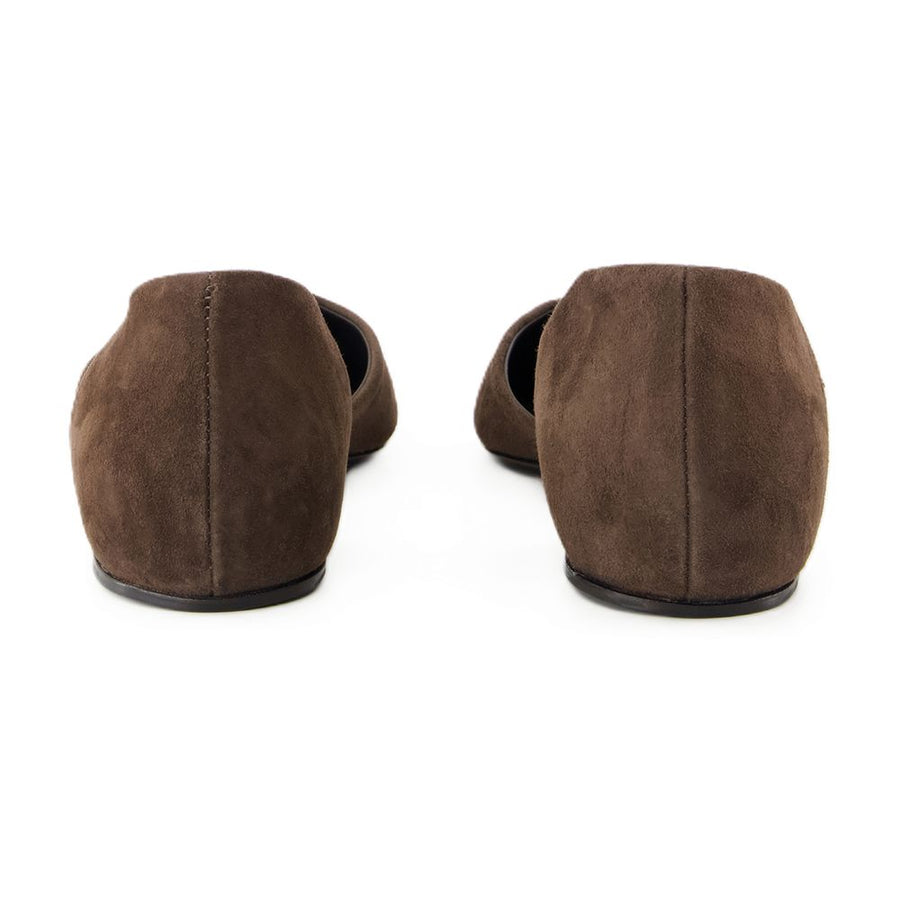 Toteme Calfskin ballerina flat in brown