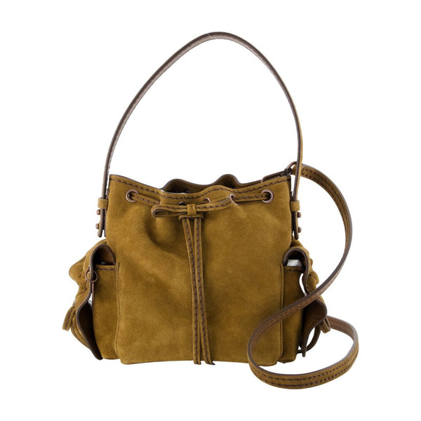 Acne Studios calfskin crossbody bag in brown