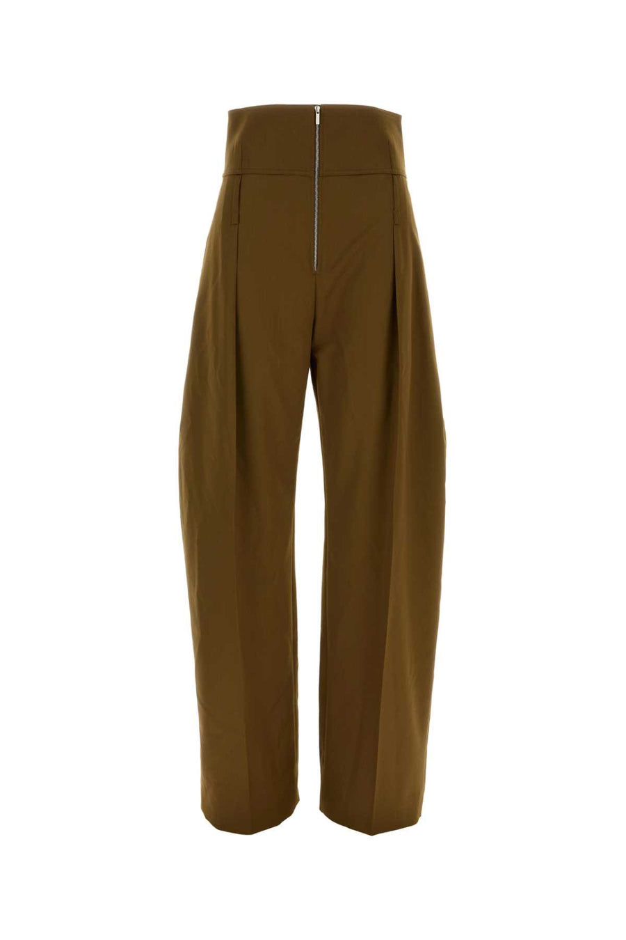 Ferragamo 95% Wool trousers in brown