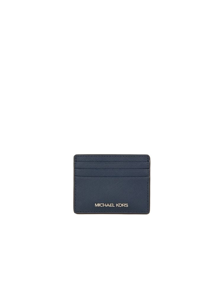 Michael Kors 100% Leather card case in navy