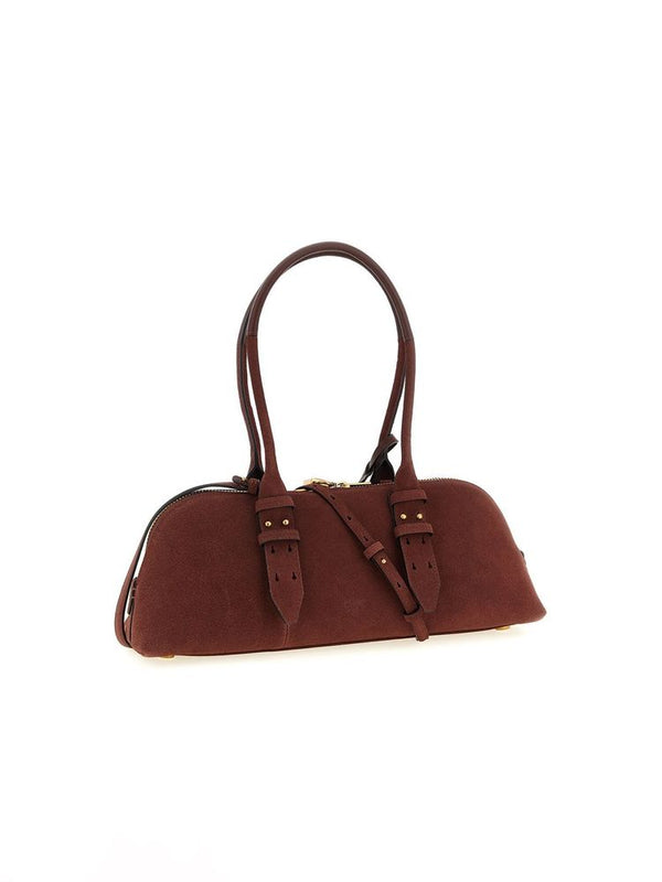 Pinko 100% Cow Leather shoulder bag in brown