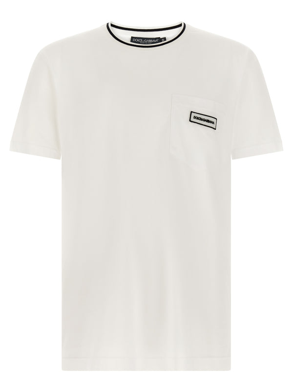 Dolce & Gabbana 100% cotton t-shirt in white